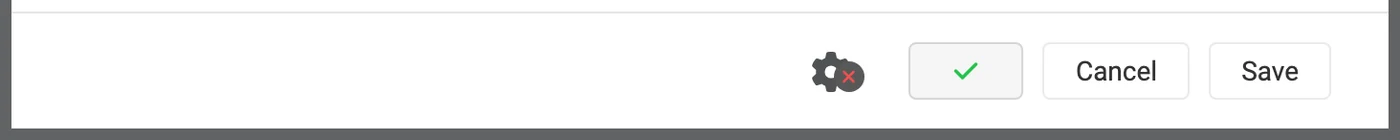 Radarr's dialog footer showing a successful test